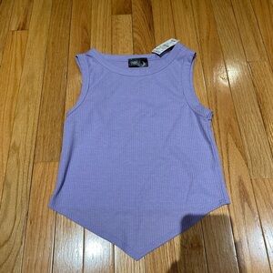 NWT Chic 2 Chic Purple Triangle Girls Tank Top Size Small